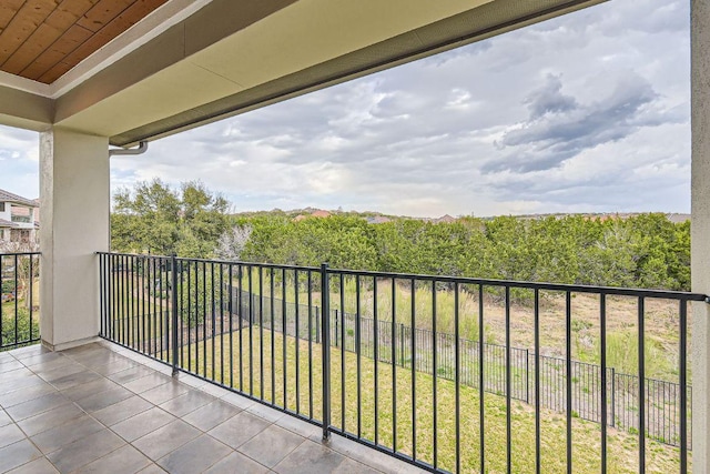 view of balcony