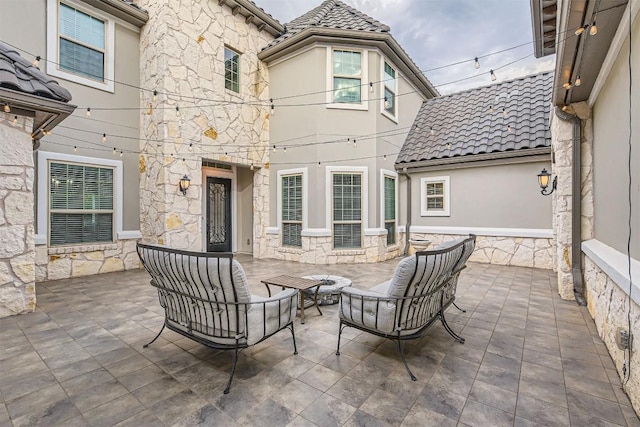 921 Morning Moon Cir, Austin, TX 78732 - view of patio with outdoor lounge area