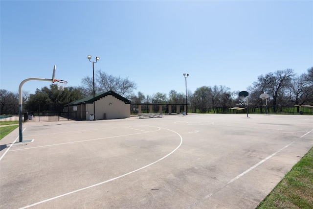 view of sport court with community basketball court