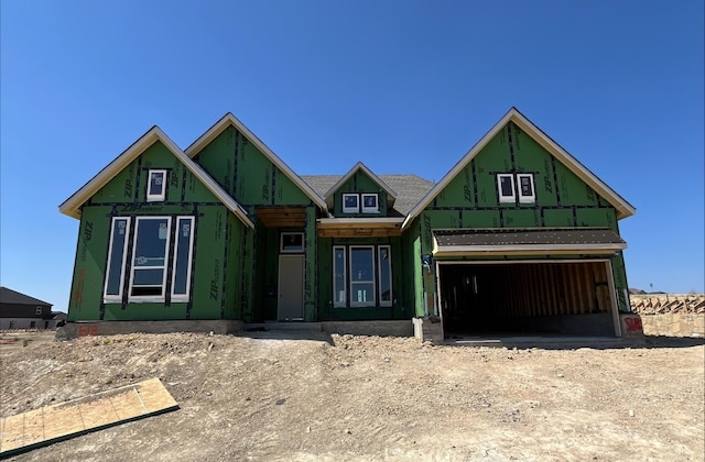 property under construction featuring a garage