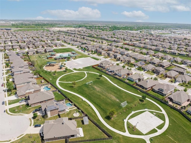 birds eye view of property featuring a residential view