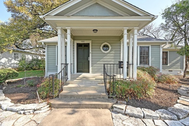 view of front of property with covered porch