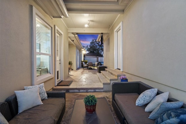 view of patio / terrace with an outdoor hangout area