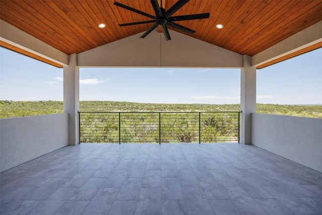 8112 Kuhn Dr, Austin, TX 78736 - view of patio featuring a ceiling fan