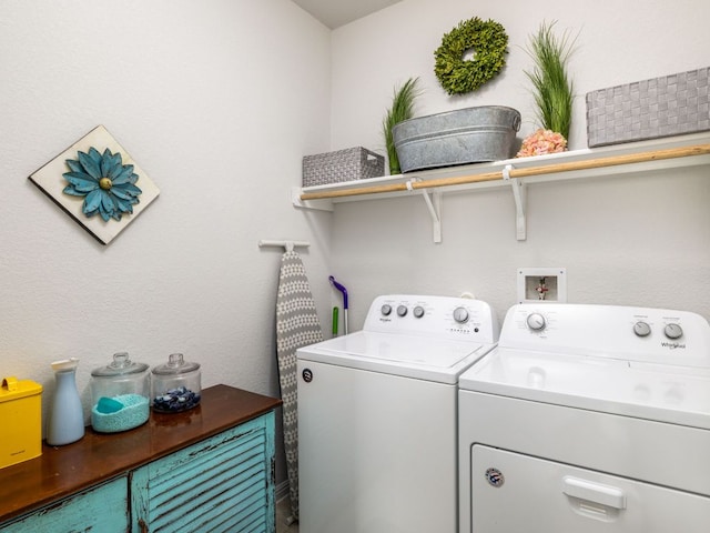 laundry room featuring laundry area and washer and dryer