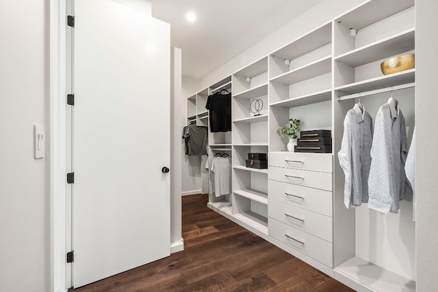 2603 Little John Ln, Austin, TX 78704 - spacious closet featuring dark wood finished floors