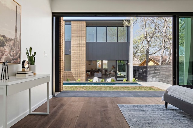 2603 Little John Ln, Austin, TX 78704 - entryway featuring wood finished floors