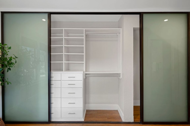 view of closet