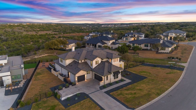 bird's eye view featuring a residential view