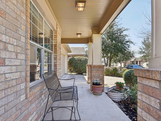 view of patio with covered porch