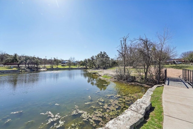 view of water feature