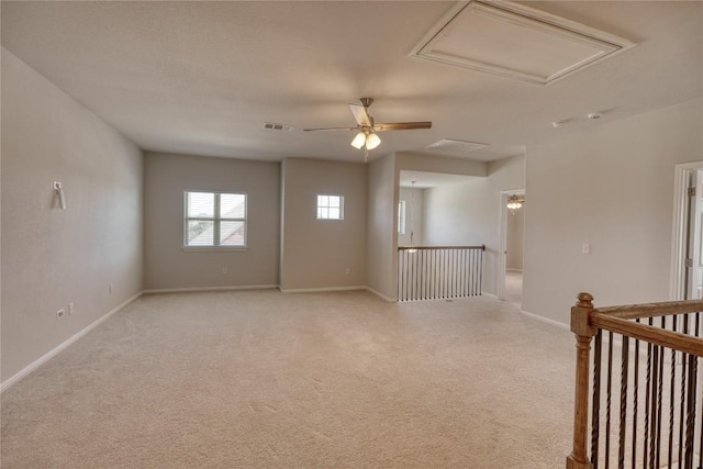 183 Concho Creek Loop, Leander, TX 78641 - unfurnished room featuring light carpet and ceiling fan