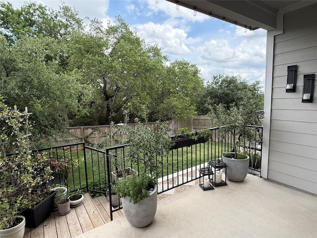 view of balcony
