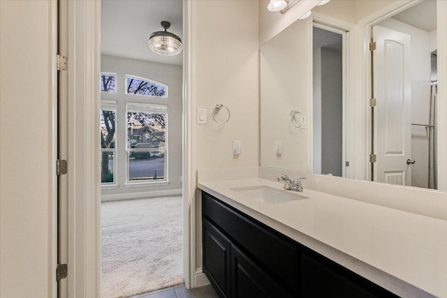 bathroom with vanity