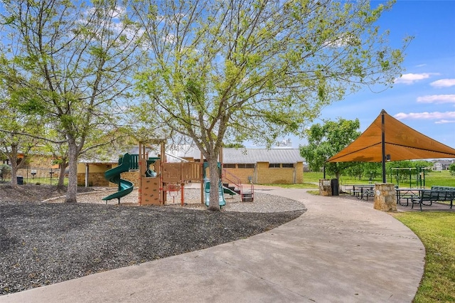 view of communal playground