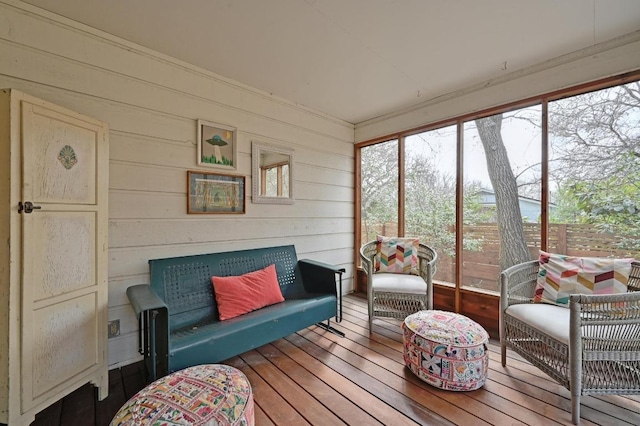 view of sunroom