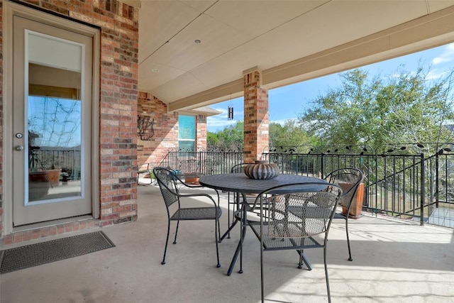 114 Angela Rose Ct, Austin, TX 78737 - view of patio / terrace featuring outdoor dining area