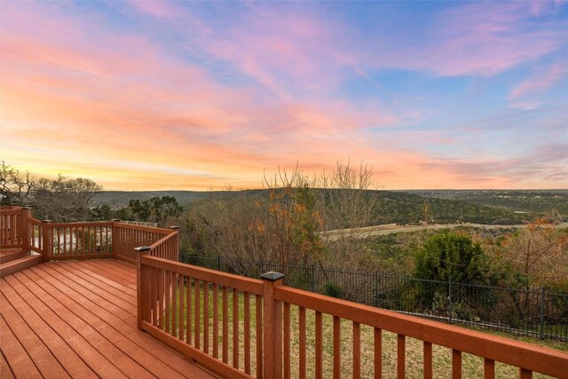 5315 Valburn Cir, Austin, TX 78731 - view of deck at dusk