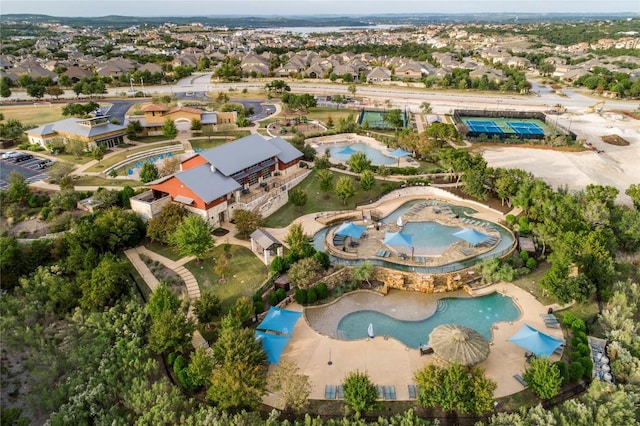 bird's eye view featuring a residential view