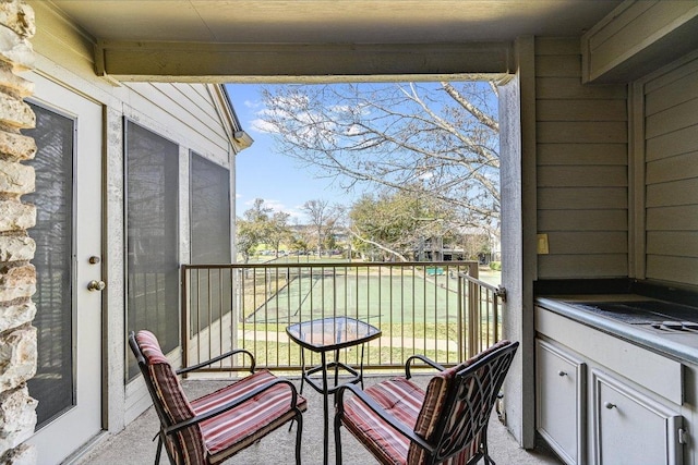 view of balcony