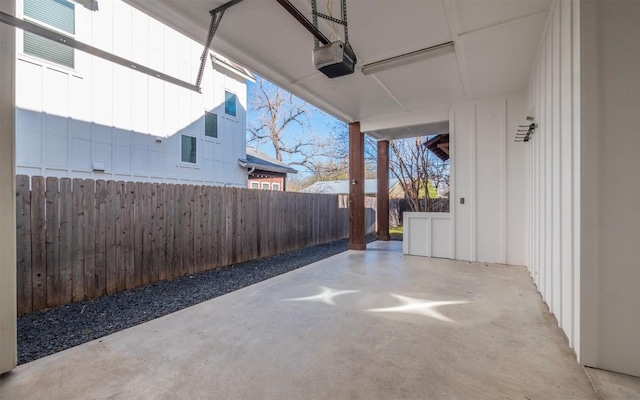 view of patio / terrace with fence