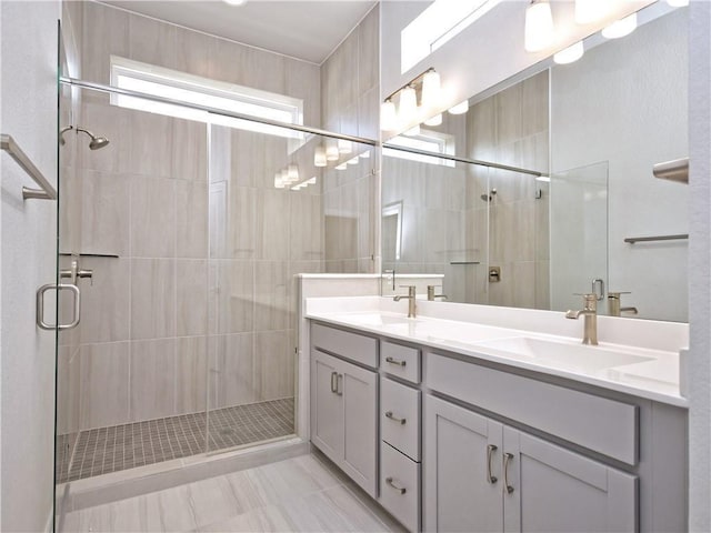 13502 Martin Scott Cv Unit 166, Austin, TX 78717 - full bath with double vanity and a stall shower