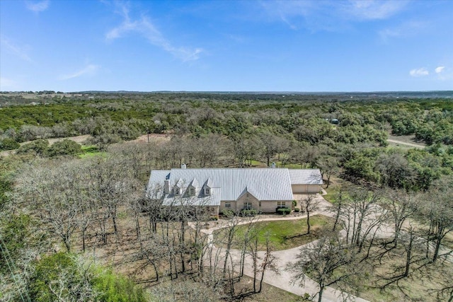 aerial view with a view of trees