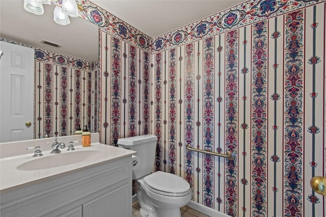 25048 River Rd, Spicewood, TX 78669 - bathroom featuring vanity and tile patterned floors