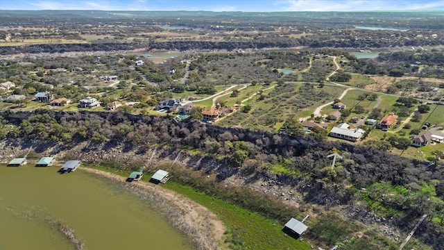 25048 River Rd, Spicewood, TX 78669 - aerial view of property and surrounding area with a large body of water