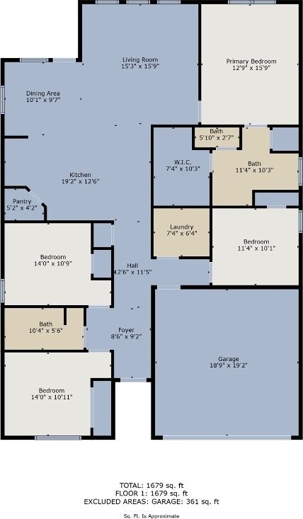 208 Greens Bayou Trl, Hutto, TX 78634 - view of property floor plan