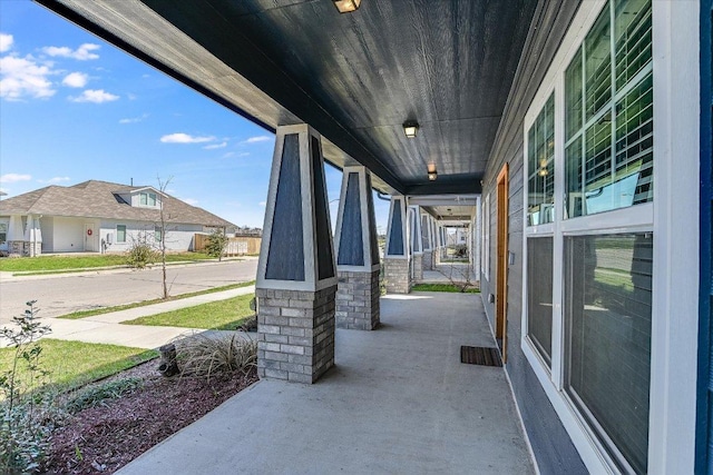 view of patio / terrace featuring covered porch