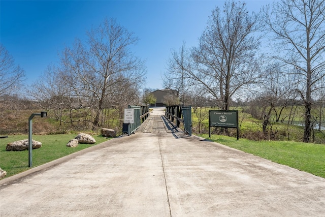 exterior space with a gate