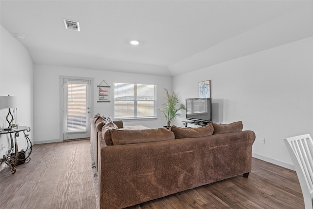 105 Krause Springs Dr, Hutto, TX 78634 - living room featuring wood finished floors and baseboards