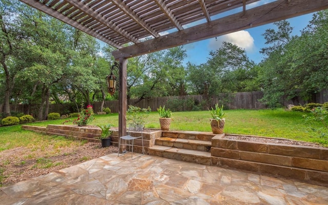 10033 Longhorn Skwy, Dripping Springs, TX 78620 - view of patio with a pergola
