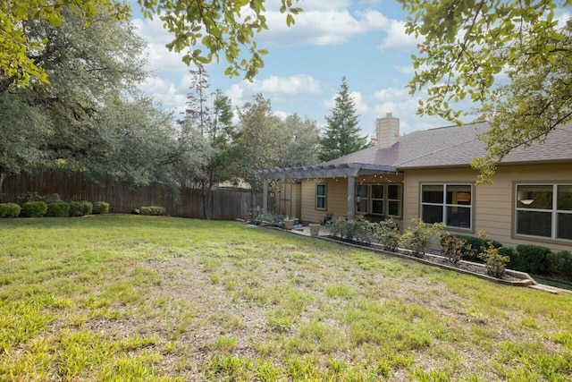 10033 Longhorn Skwy, Dripping Springs, TX 78620 - view of yard with a pergola