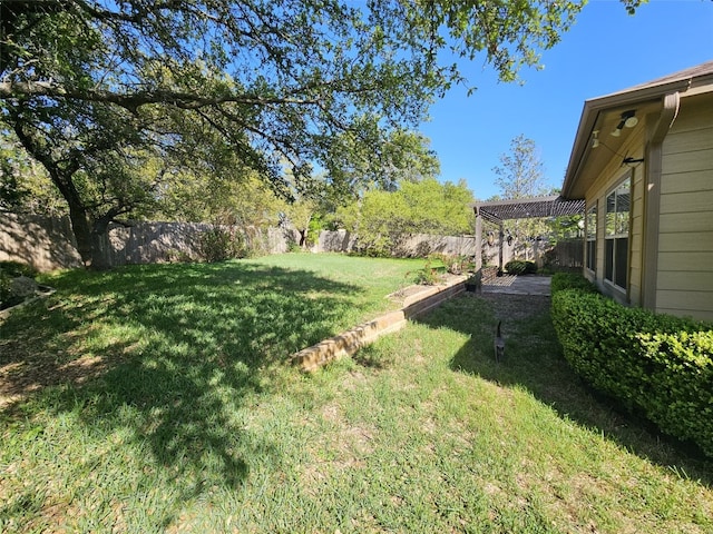 10033 Longhorn Skwy, Dripping Springs, TX 78620 - view of yard featuring a pergola and a patio