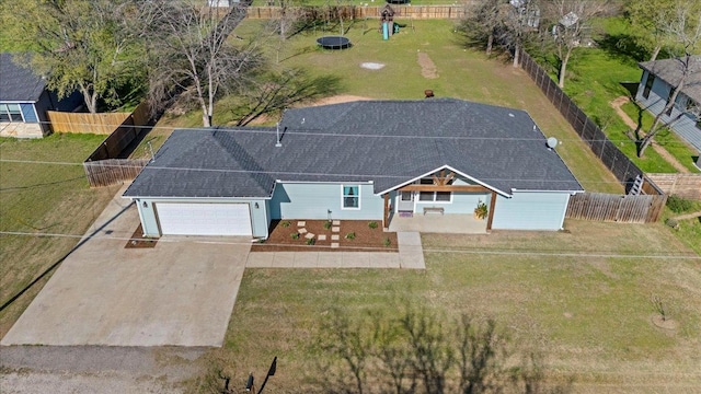 birds eye view of property