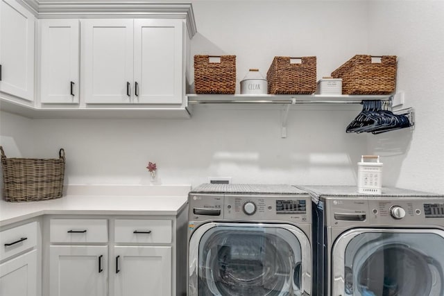 22306 Cape Travis Bnd, Lago Vista, TX 78645 - washroom featuring cabinet space and independent washer and dryer