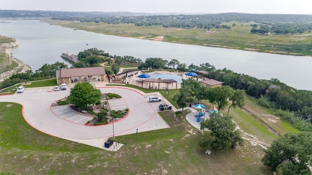 22306 Cape Travis Bnd, Lago Vista, TX 78645 - bird's eye view featuring a water view