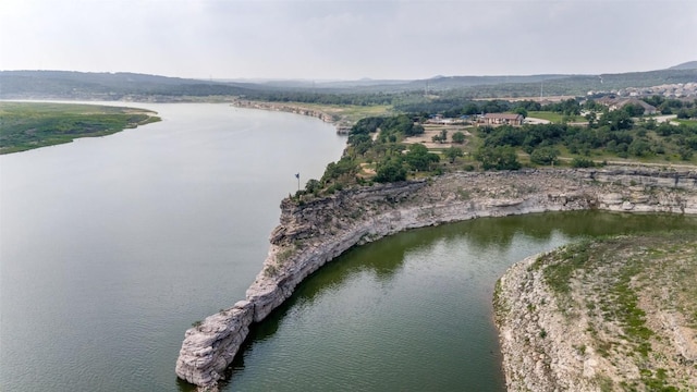 22306 Cape Travis Bnd, Lago Vista, TX 78645 - bird's eye view featuring a water view