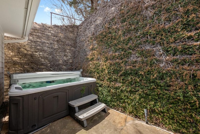 203 Golf Crest Ln, Lakeway, TX 78734 - view of patio / terrace featuring a hot tub