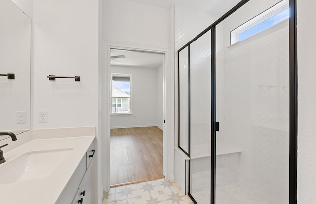 121 Crossbar St, Georgetown, TX 78633 - full bath featuring a shower stall and vanity