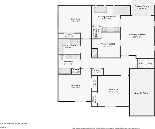 405 Rio, Horseshoe Bay, TX 78657 - view of home floor plan