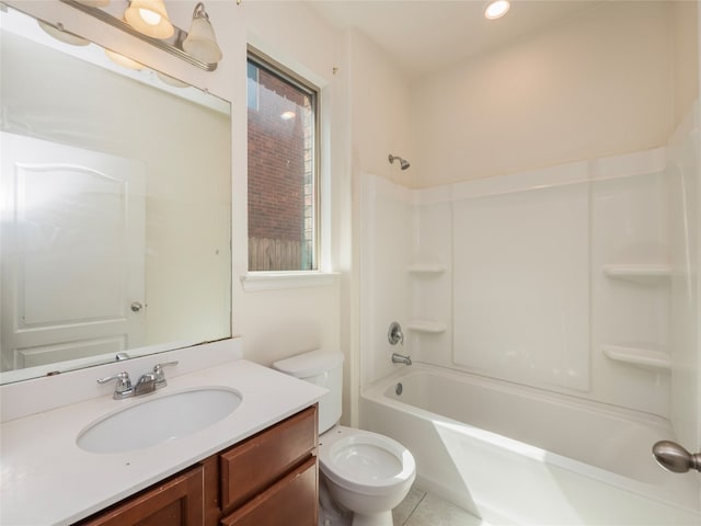 670 Landon Samuel Loop, Pflugerville, TX 78660 - full bath with vanity, shower / washtub combination, and tile patterned flooring