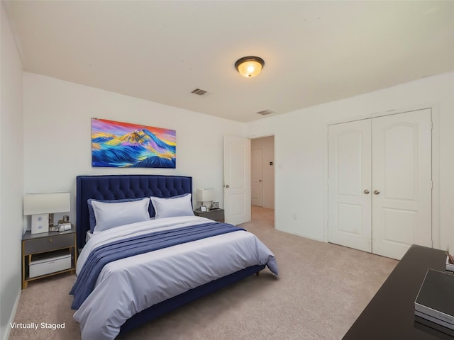 670 Landon Samuel Loop, Pflugerville, TX 78660 - bedroom featuring light colored carpet and a closet