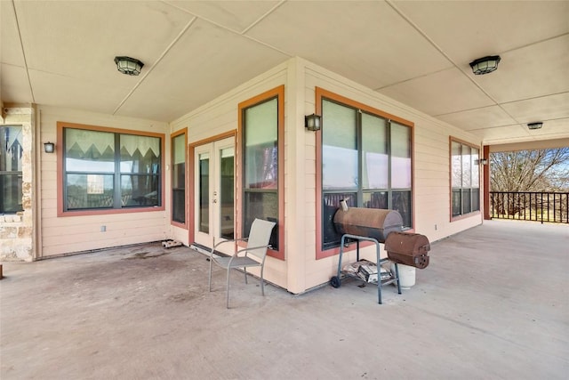 149 Colovista Dr, Bastrop, TX 78602 - view of patio / terrace with french doors and area for grilling