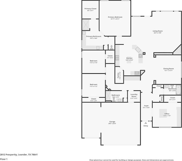 2812 Prosperity, Leander, TX 78641 - home floor plan
