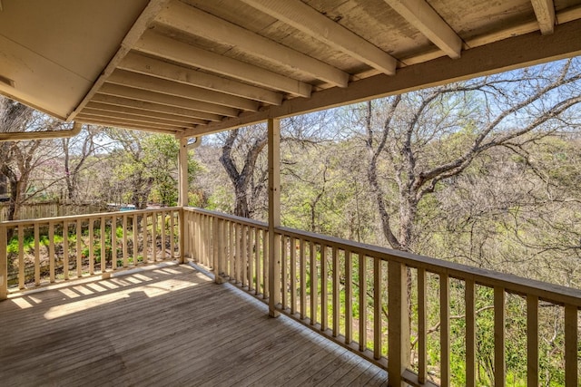 view of deck