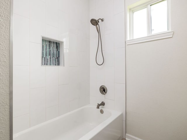 1401 W 7th St, Taylor, TX 76574 - full bathroom with shower / bathtub combination and baseboards