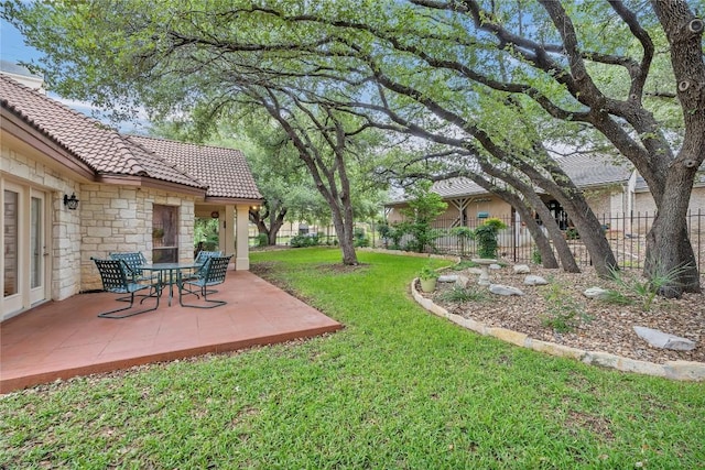 201 Lasso, Horseshoe Bay, TX 78657 - view of yard with a patio area